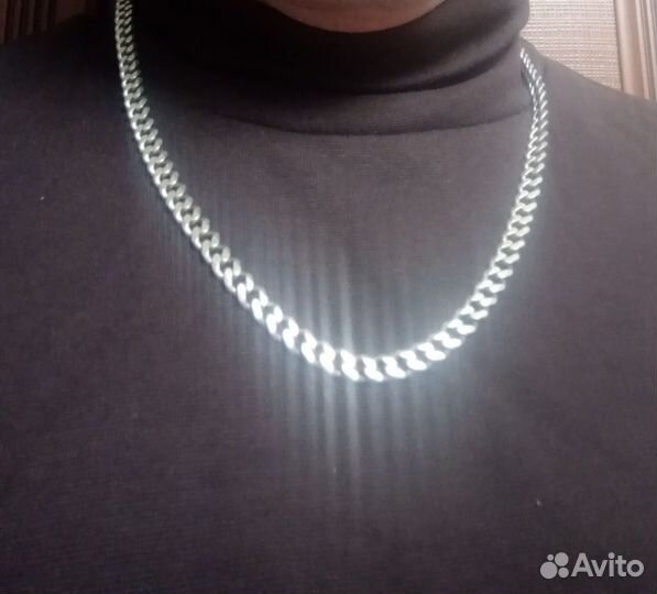 Мужская серебряная цепь