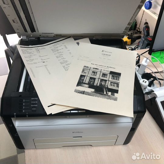 Мфу лазерное Ricoh SP 212SFNw