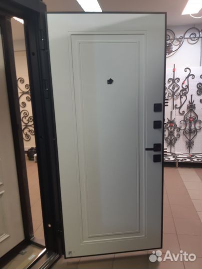 Дверь входная Люксор 2мдф Горизонталь Нео Графит