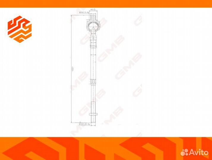 Тяга рулевая GMB 08010670