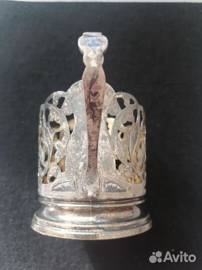 Подстаканник серебро 875 пробы Кубачи