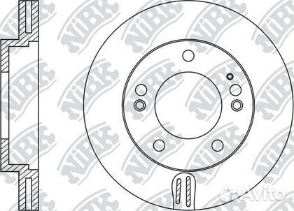 Тормозной диск передний Kia Sorento I 2002-2011