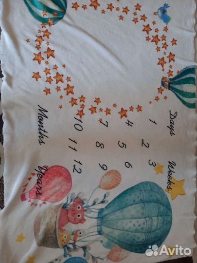 Фланелевое одеялко для фото (12 мес)