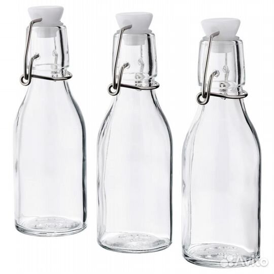 Бутылка с пробкой 3 шт Икеа IKEA новые