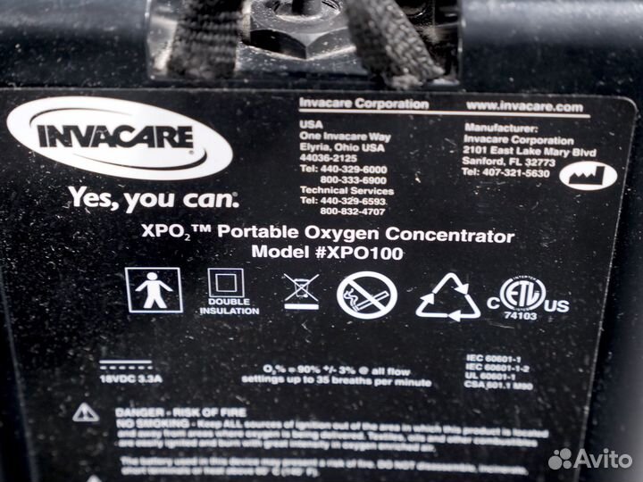Кислородный концентратор Invacare XPO100
