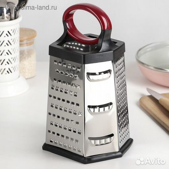 Тёрка шестигранная Доляна «Нео», 141222 см, прорез