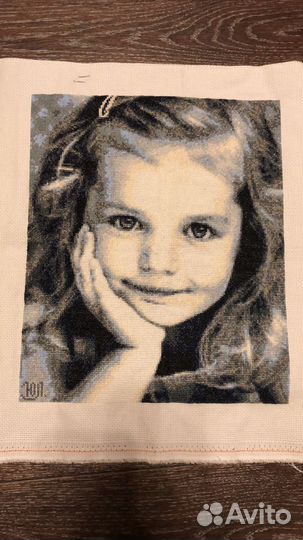 Картина вышитая крестом ручная работа