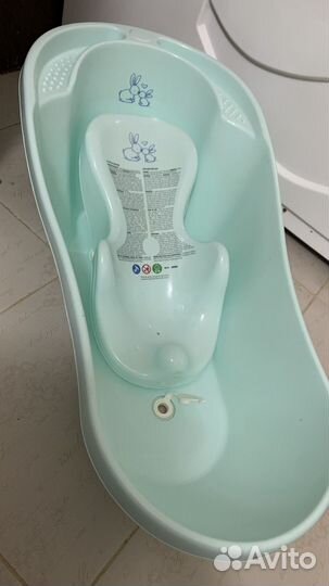 Ванночка для купания с горкой и гамаком