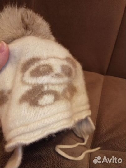 Шапка зимняя на новорожденного