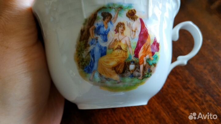 Сервис новый, чайный, Мадонна фарфор 1990 г