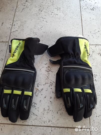Мото перчатки кожаные
