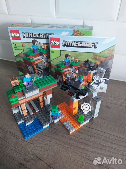 Наборы Lego Minecraft 21166, 21159, 21160