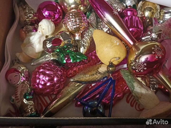 Винтажные ёлочные игрушки СССР