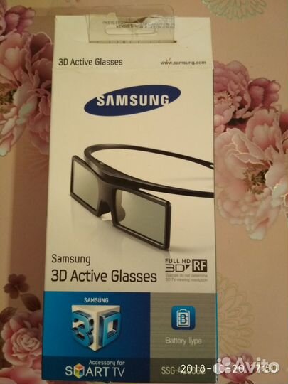 Очки 3D samsung новые, батарею менять