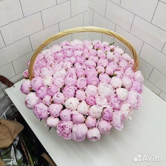 Пионы Букеты из пионов Доставка цветов