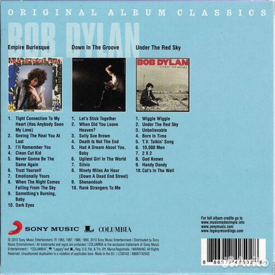 Bob Dylan - Original Album Classics (3CD)