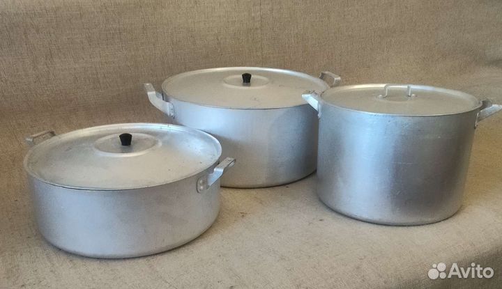 Кастрюли алюминиевые новые и б/у