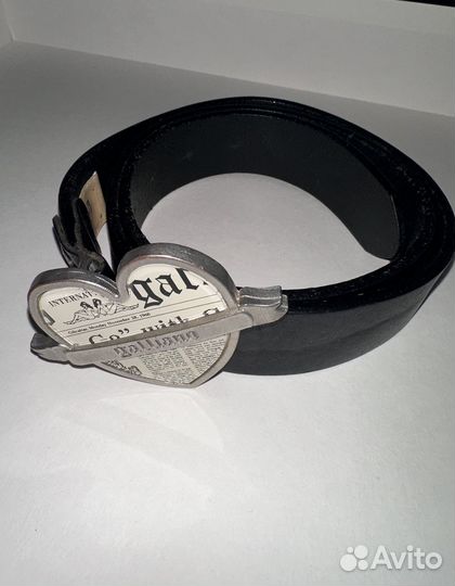 Ремень galliano gazette сердце оригинал винтаж