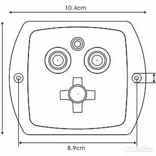 Пульт врезной ду прожектора комбинированный