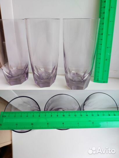 Рюмки, бокалы, стаканы стеклянные СССР