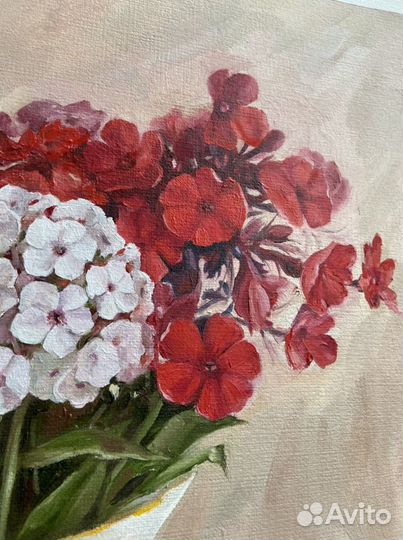 Картина маслом букет цветов