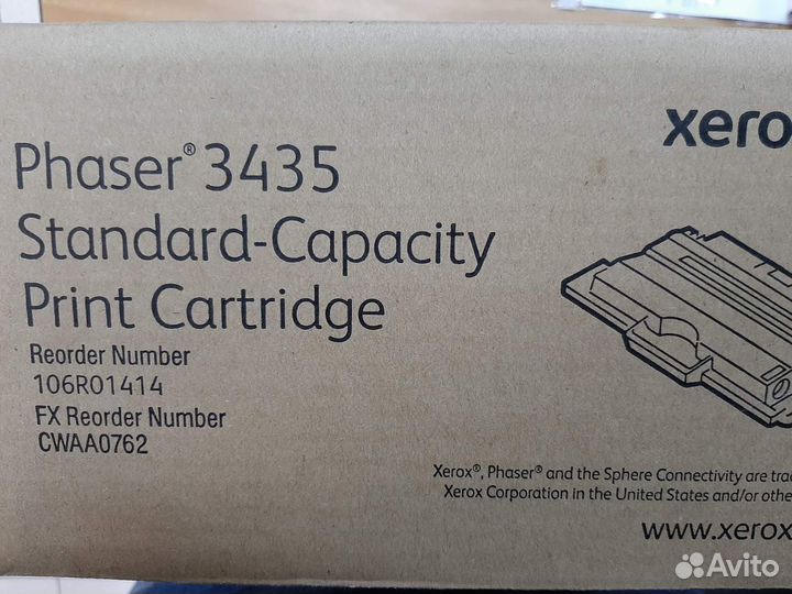 Принт-картридж xerox phaser 3435 4K