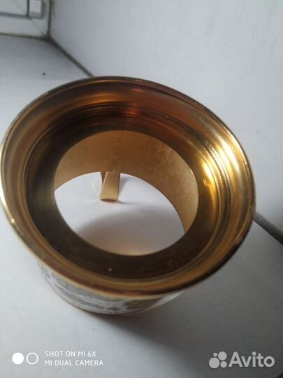 Подстаканник СССР эмаль,латунь