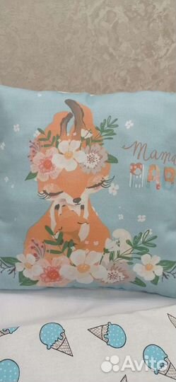 Бортики(12шт) и комплект в кроватку (новое)