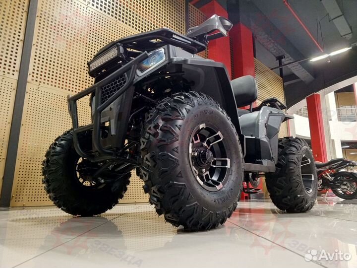 Квадроцикл Dazzle ATV200 серого цвета Новый