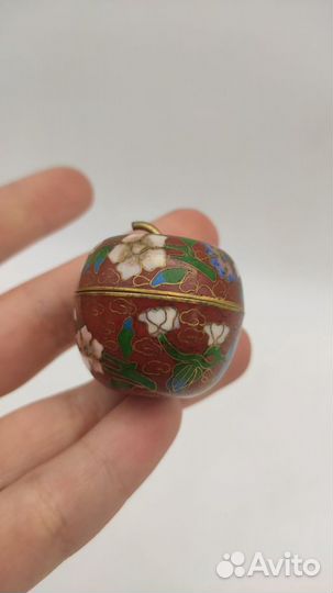 Шкатулка Яблоко Китай первая половина XX в. Высо