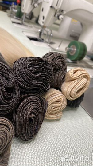 Пошив трессов, волосы на заколках