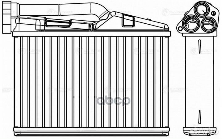 Радиатор отопителя салона BMW 5(E39) /X5(E53) 95