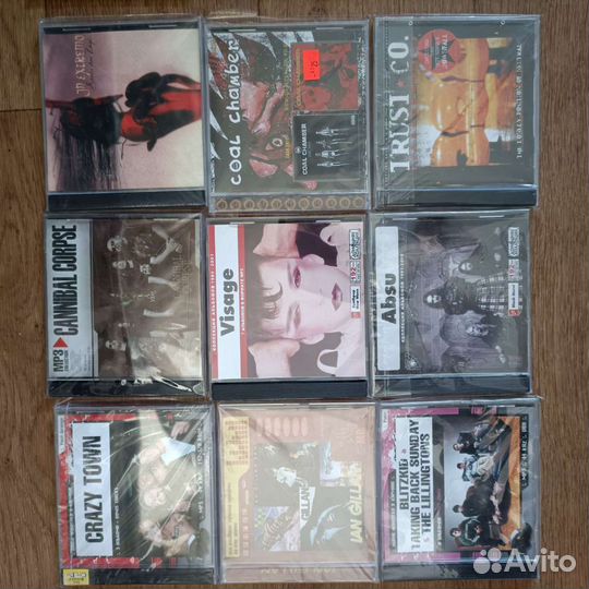 Коллекция рока на CD дисках, новые