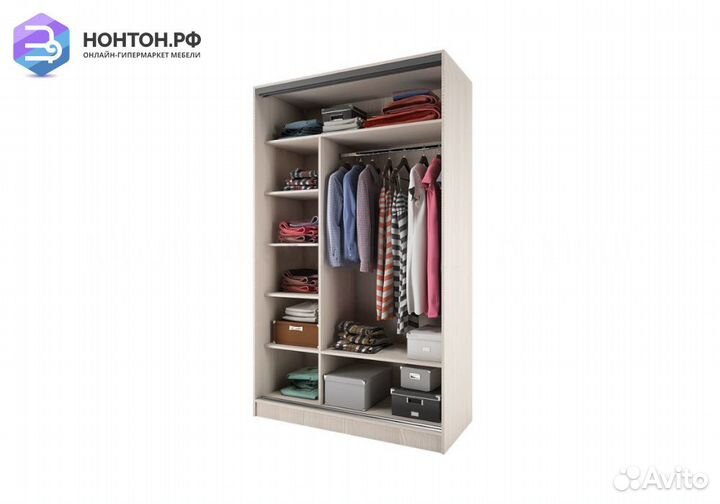 Шкаф-купе Тринити-9 сандал светлый