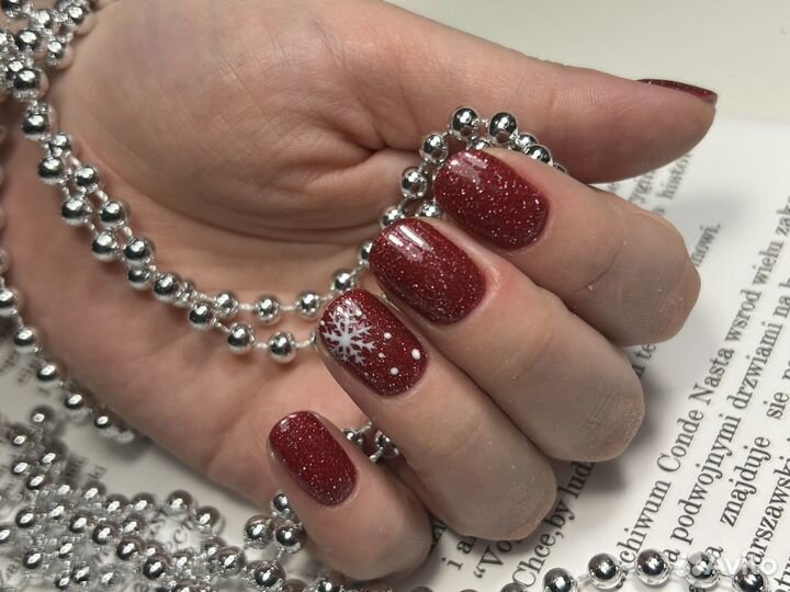 Маникюр укрепление гель лак наращивание