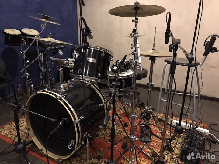 Запись живых барабанов