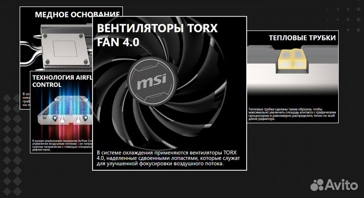 Новая/ Видеокарта MSI GeForce RTX 4060 ventus 3X