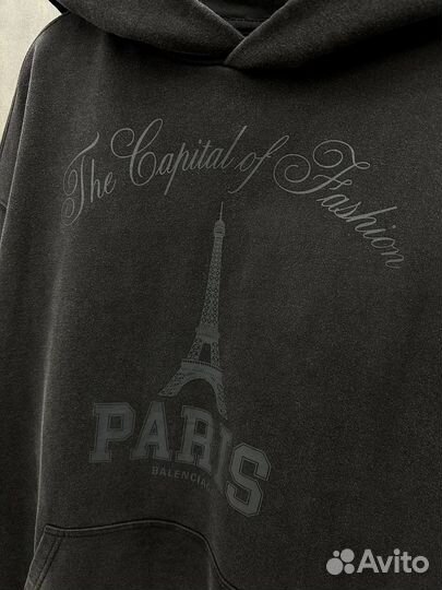 Худи Vetements Paris оверсайз (тренд 2025)