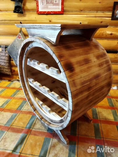 Бочка-бар на 10 винных бутылок