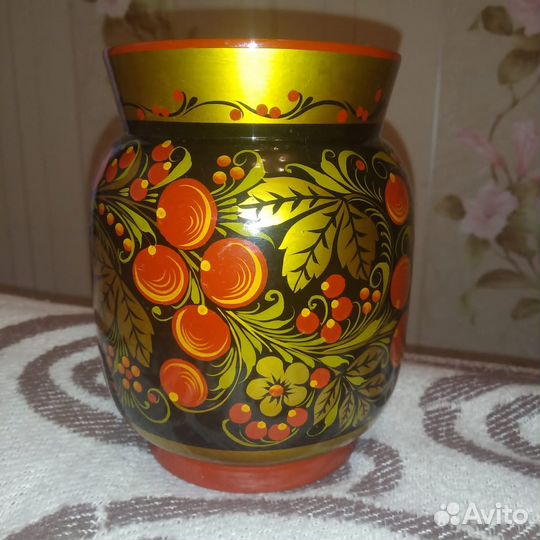 Ваза Хохлома СССР новая