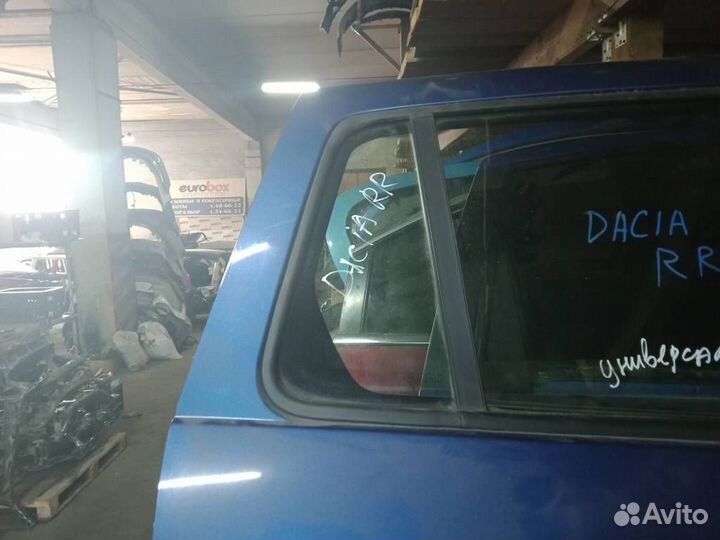 Стекло двери задней правой (форточка) Renault Log