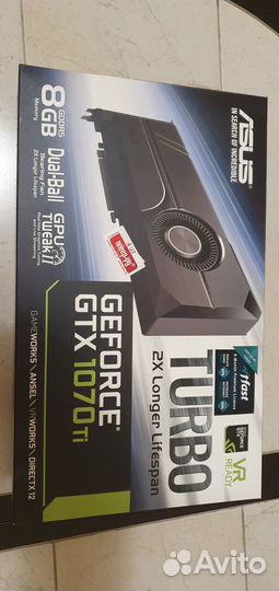 Видеокарта Asus GeForce GTX 1070 Ti turbo turbo-G