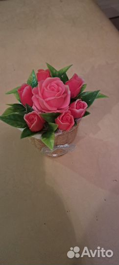 Мыло ручной работы, мыльные букеты