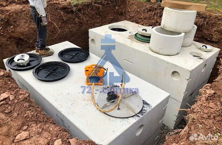 Септик из колец / Монтаж септика под ключ