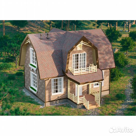 Фасадная панель Docke Premium Burg 946х445 мм Земляной