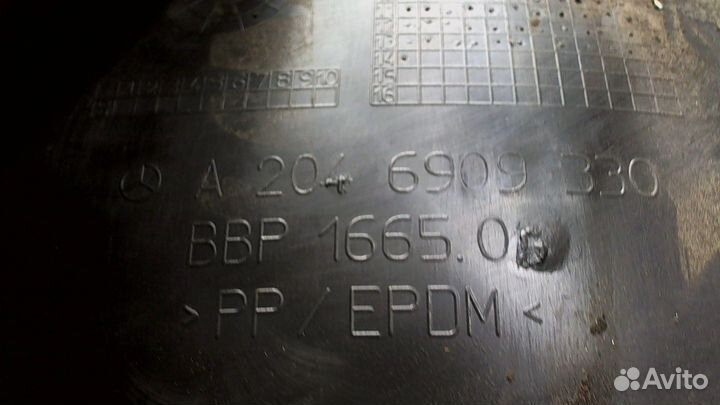 Защита арок (подкрылок) Mercedes GLK X204, 2013