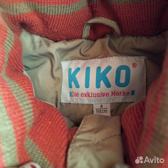 Детский пуховик для девочки 116см Kiko