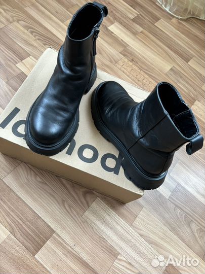 Полусапоги ботинки челси Zara кожа