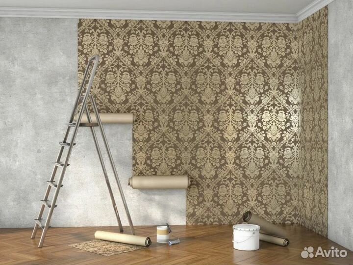 Поклейка обоев