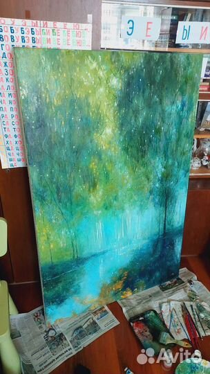 Картина маслом импрессионизм, абстракция